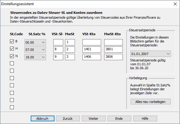 Nach Änderungen