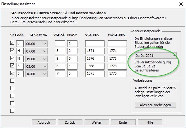 Nach Änderungen für 2021 SKR03